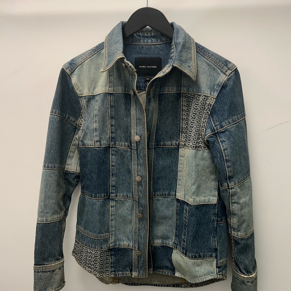 Marc Jacobs Blue Patchwork Denim Jacket